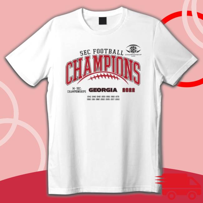 Georgia Bulldogs Sec Champs 2022 Laces Logo Shirt