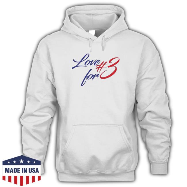 Damar Hamlin Love For #3 Buffalo Bills Football Hooded Sweatshirt