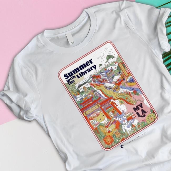 Official Los Angeles Love Summer With The Library La Public Library Shirt