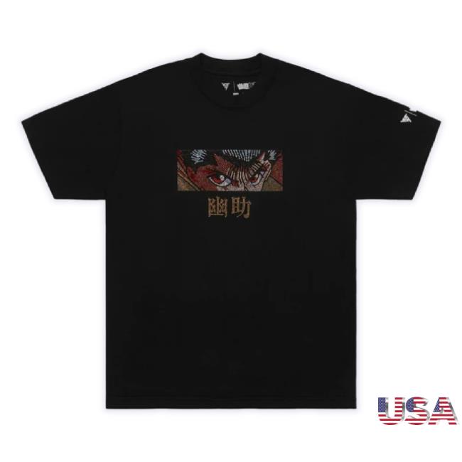 Official Hypland Merch Store Yyh Yusuke Eyes Rhinestone Sweater (Black) Smoke Hypland Apparel Clothing Shop