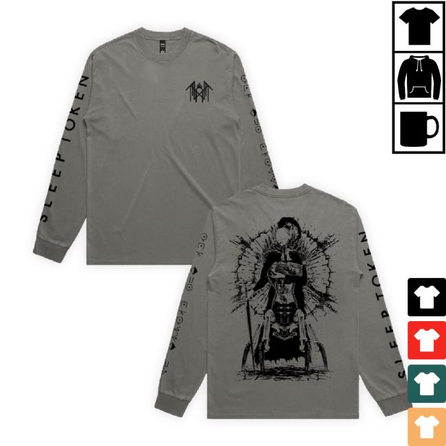 Official Sleep-Token Merch Store Are You Really Okay? Tee – Faded Grey Sleep-Token Shop