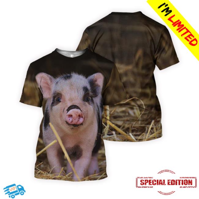 Gearhumans Pig - 3D All Over Printed T-Shirt