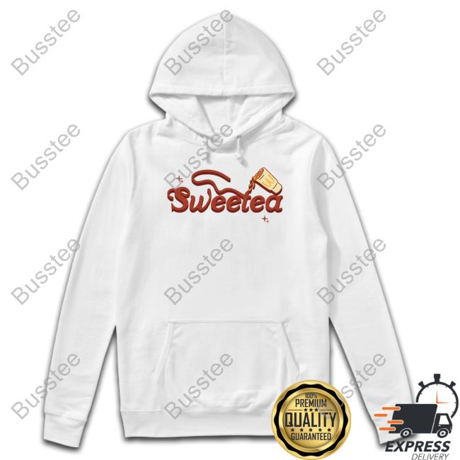 Sweetea Merch Red Logo Tan T Shirt