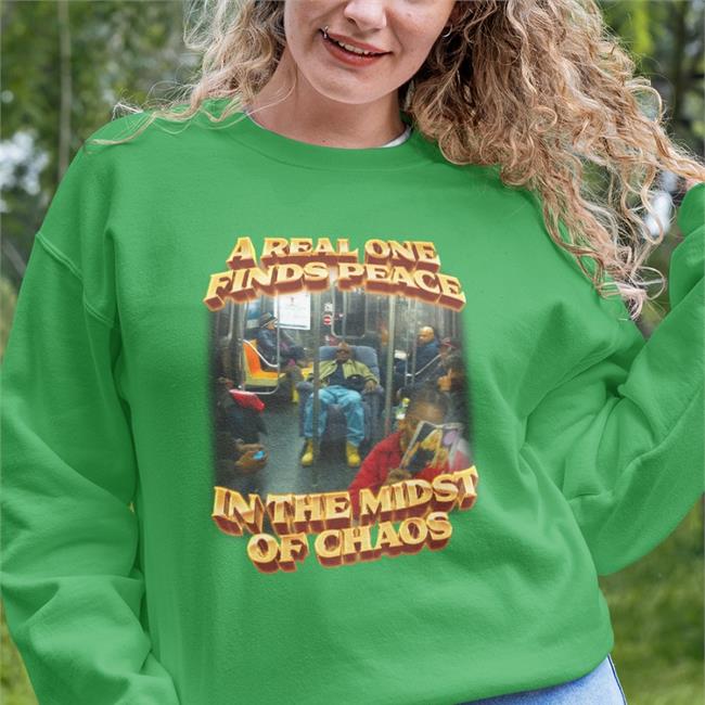 Black A Real One Finds Peace In The Midst Of Chaos Shirt Swag Stimulus Merch
