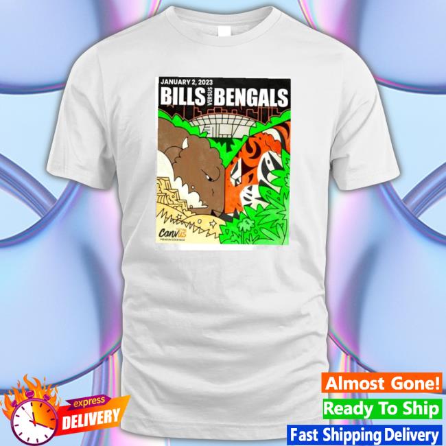 Bills Vs Bengals January 2 Canvus Game Air Hooded Sweatshirt
