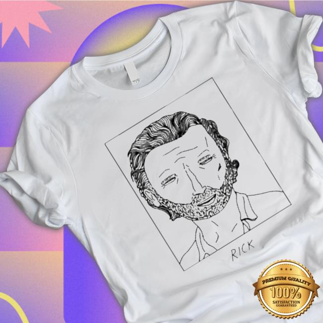 Badly Drawn Rick Grimes Walking Dead shirt