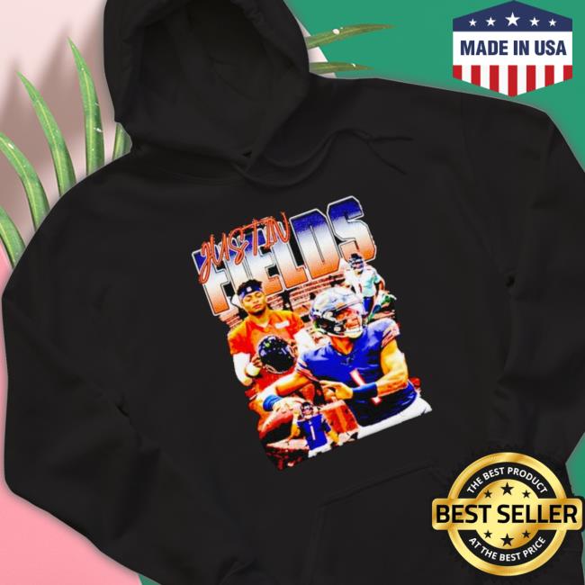 Justin Fields Picture Collage Sweater Justin Fields Picture Collage Hoodie