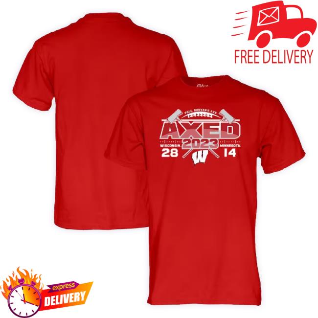 Official Badgers Vs. Minnesota Golden Gophers 2023 Paul Bunyan's Axe Score TankTop