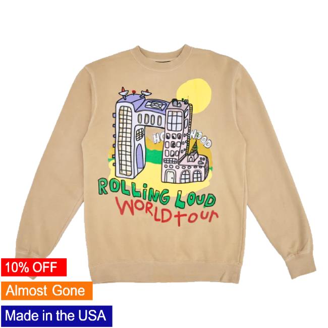 Trending Rolling Loud Merch Store Rl X B2ss World Tour Rl Highrise Tan Tee Shoprollingloud Shop