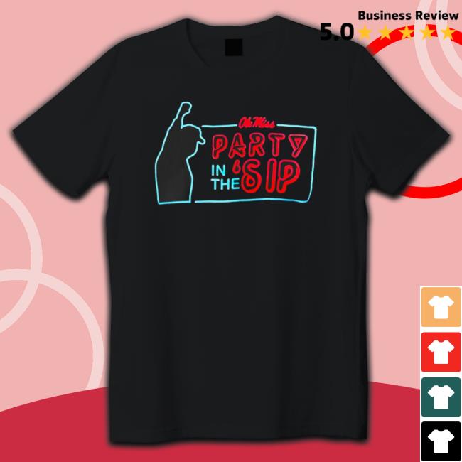 Ole Miss Party In The Sip Coach Lane Kiffin Sip On Lane Neon Long Sleeve Shirt