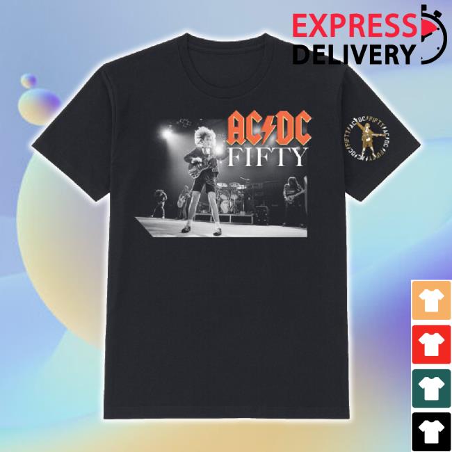 Original Acdc Merch Store 50 Years Of Angus TankTop Acdc Shop