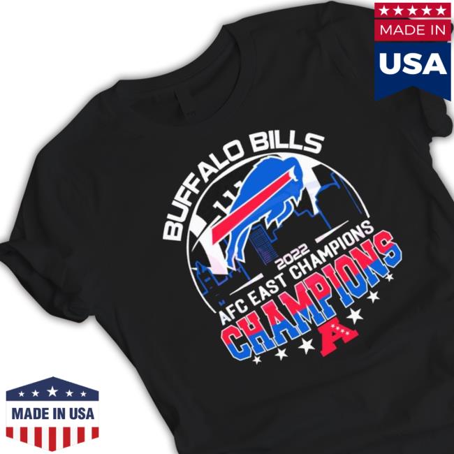 2022 Afc East Champions Buffalo Bills Skyline T-Shirt