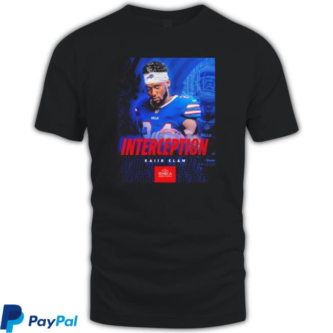 Interception Kaiir Elam Buffalo Bills Sweatshirt
