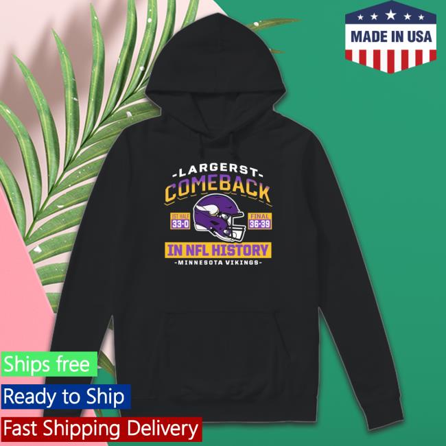 Official Minnesota Vikings Largest Comeback Sweater
