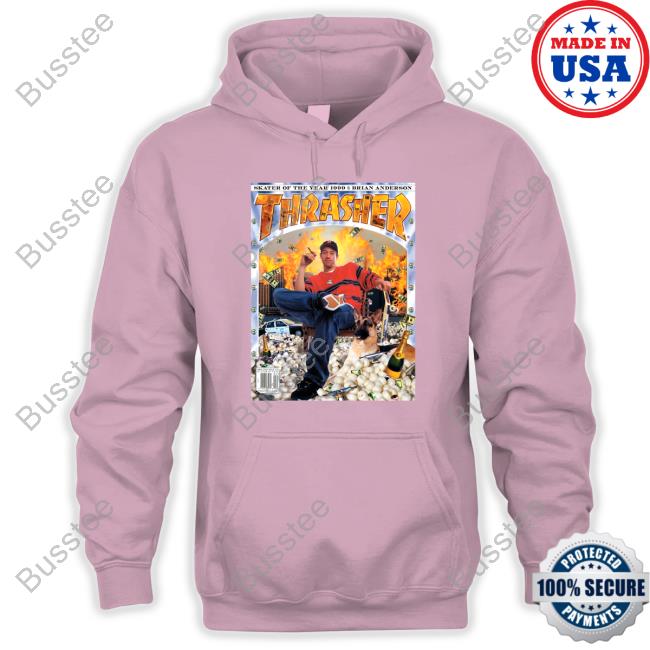 Thrasher Magazine Merch Skater Of The Year 1999 Brian Anderson Thrasher T Shirts