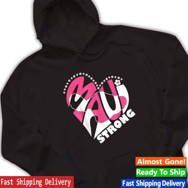 Official Love For Maui Hawaii Heart Flowers Ocean Beaches Strong Long Sleeve T Shirt