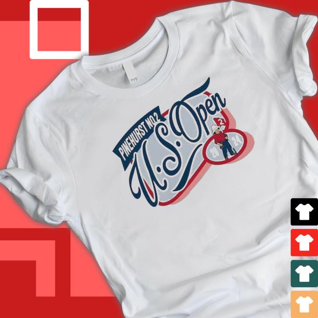 Official 2024 U.S. Open Ahead White Script Pembroke shirt
