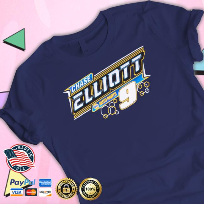 Chase Elliott #9 2023 Napa Glow-In-The-Dark Navy Hoodie