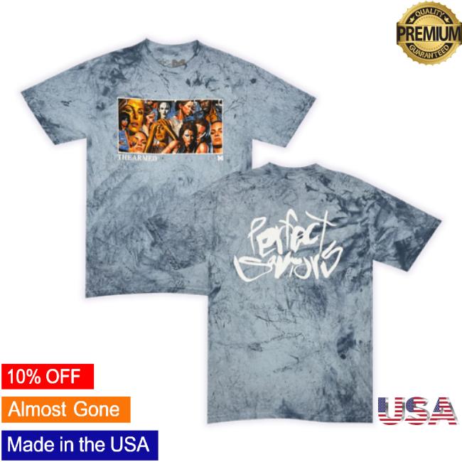 Official Hello Merch Store Zoom The Armed Full Color Saviors Collage Shirts Hellomerch Shop