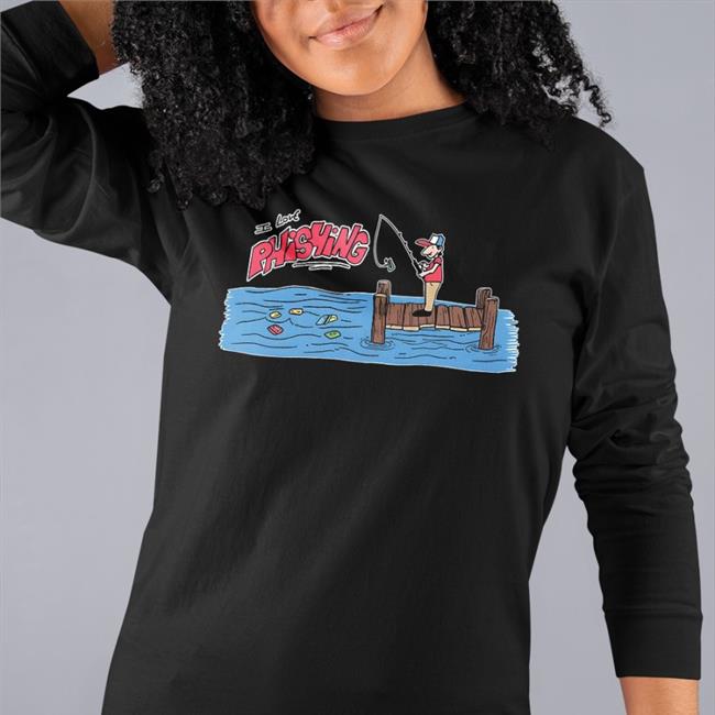 Black Lucca International Merch I Love Phishing Scammer Shirt