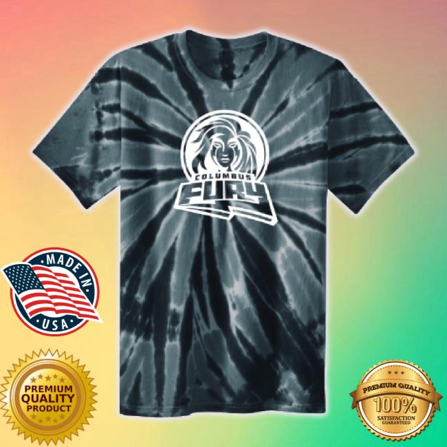 Official Columbus Fury Merch Store Youth Tie-Dye Unisex Sweatshirt Black Inksoft Shop