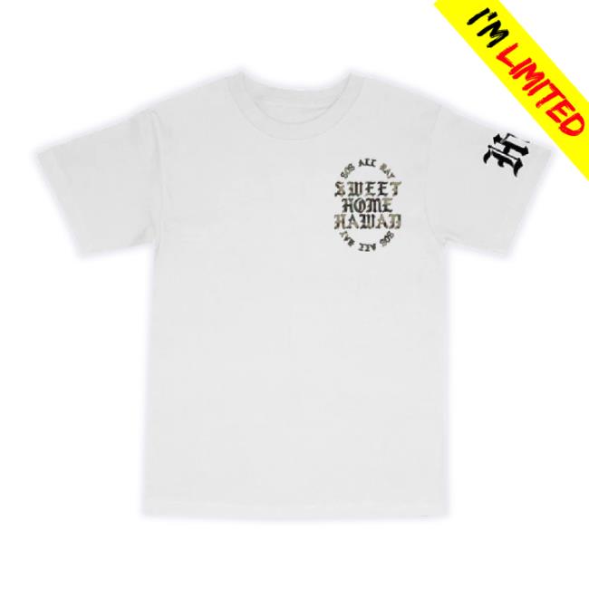 Original 808 Allday Merch Store 808Allday Shh Pablo Camo Classic White Sweatshirt 808Allday Shop