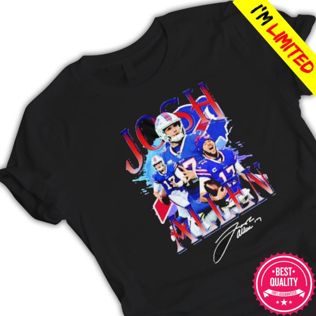 Vintage Bootleg Josh Allen Buffalo Football Signature New Art Shirt