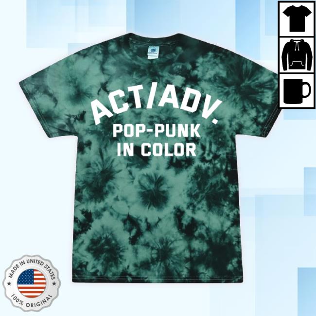 Official Wact/Adv Pop-Punk In Color Tie Dye Sweatshirt