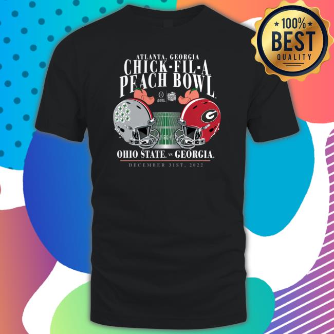 Ohio State Buckeyes Vs Georgia Bulldogs Atlanta Georgia Chick-Fil-A Peach Bowl 2022 T-Shirt
