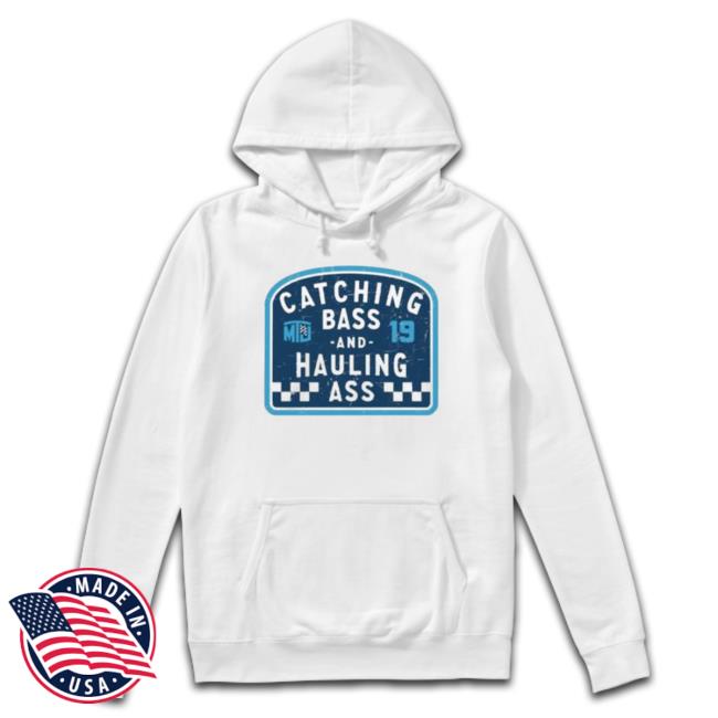 Mtj Catching Bass And Hauling Ass Logo Sweatshirt Mtj Catching Bass And Hauling Ass Logo Hooded Sweatshirt