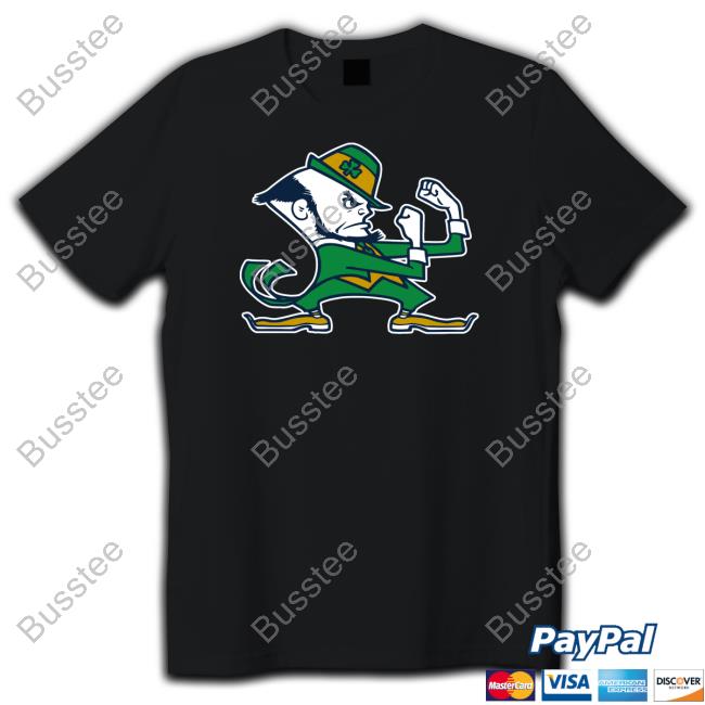 Frank Fleming Wearing Notre Dame Leprechaun T Shirt