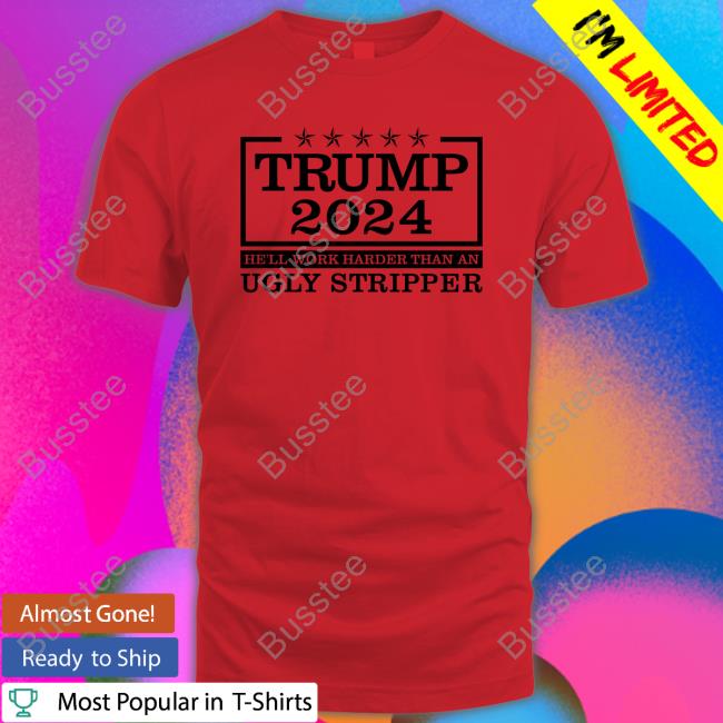 Trump 2024 He'll Work Harder Hoodie