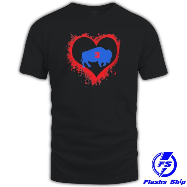 Damar Hamlin Heart 3 Tee