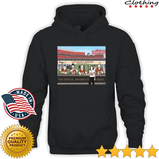 San Francisco 49Ers Gold Bar Whiskey Tee Shirt