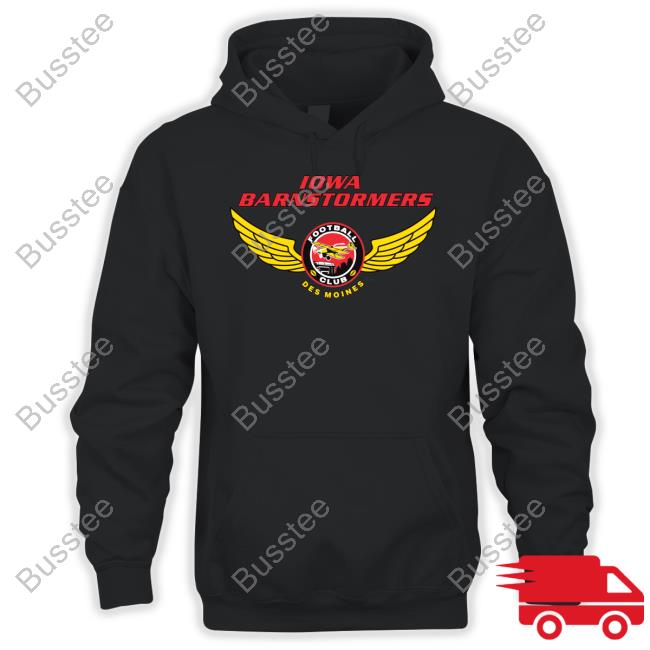 Iowa Barnstormers Football Club Des Moines Logo Hoodie