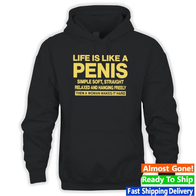 Official Life Is Like A Penis Simple Soft Straight Sweaters