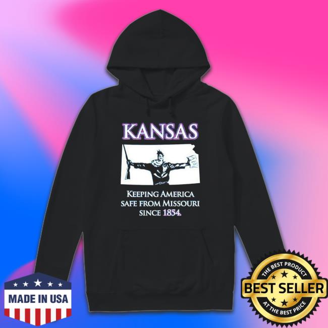 Kansas Keeping America Safe From Missouri Since 1854 T-shirt