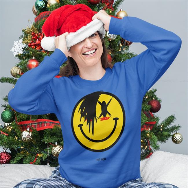 Mcrphilly Smile Face Eat Shit Tee White