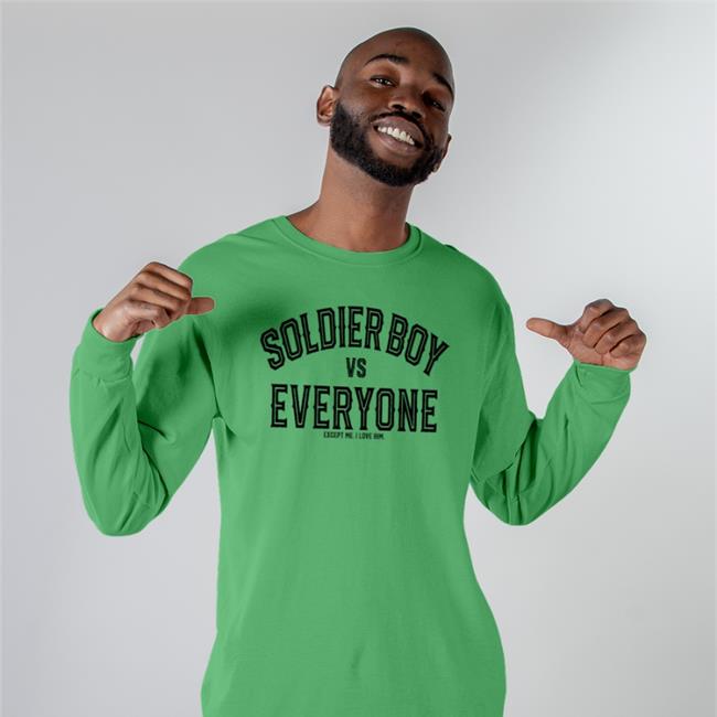 Jensen Ackles Soldier Boy Vs Everyone Except Me I Love Him Shirt