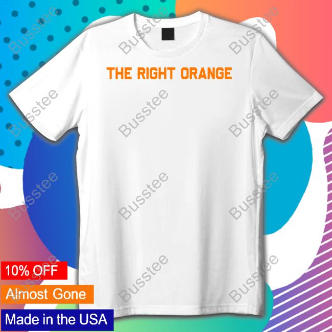 The Volunteer Club The Right Orange Pantone 151 C Shirt