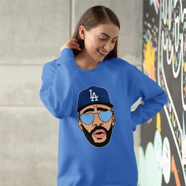 Bad Bunny Dodgers Shirts Los Angeles Dodgers