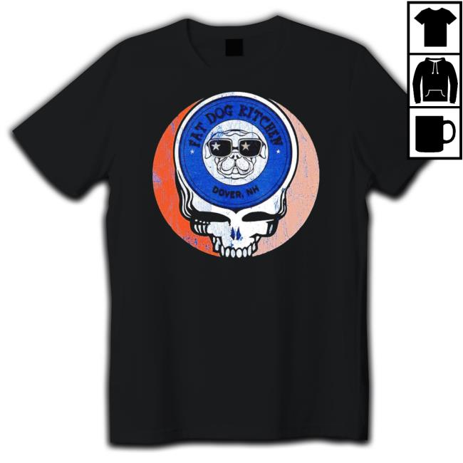 Grateful Dead Skull Fat Dog Ritchey Dover Logo Tee Shirt