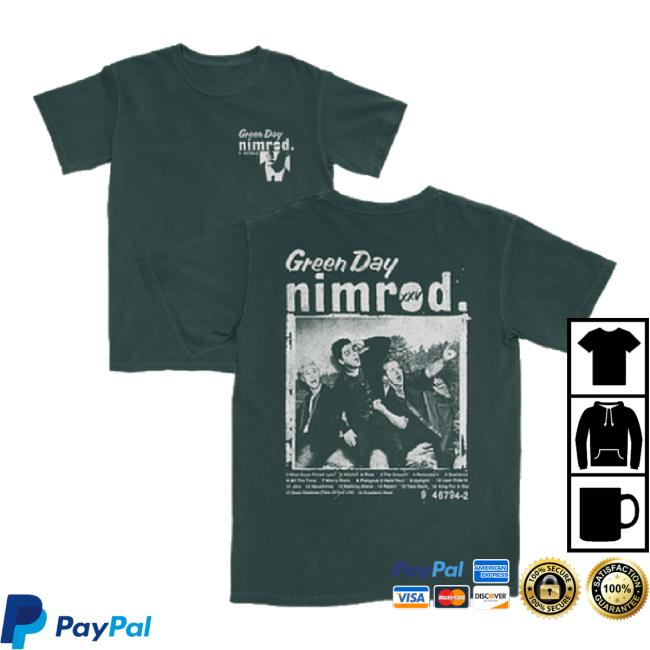 Original Green Day Store Merch Nimrod Xxv Lookout New Shirt Greenday Shop