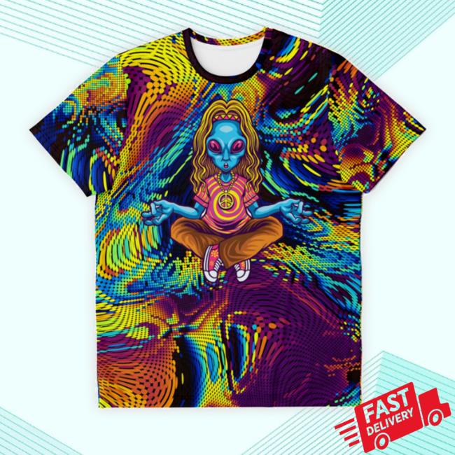 Alien Dmt Peace Love Psychedelic Meditation Sweatshirt