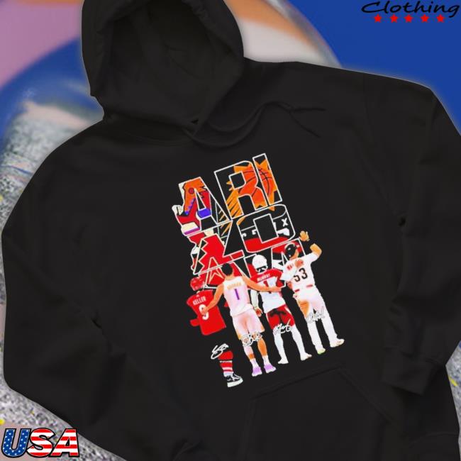 Official Arizona Basketball Team With Signatures Sweatshirts
