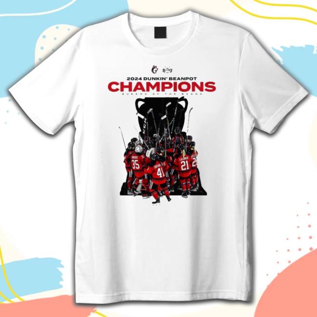 Trending Northeastern Women’S Hockey 2024 Dunkin’S Beanpot Champions Queens Of The Beans T-Shirt