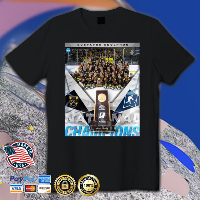 Gustavus Adolphus 2023 Diii Women’S Ice Hockey National Champions shirt