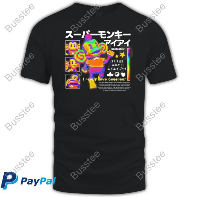 Official I Really I Love Bananas The Hero Of The Monkey Shirt
