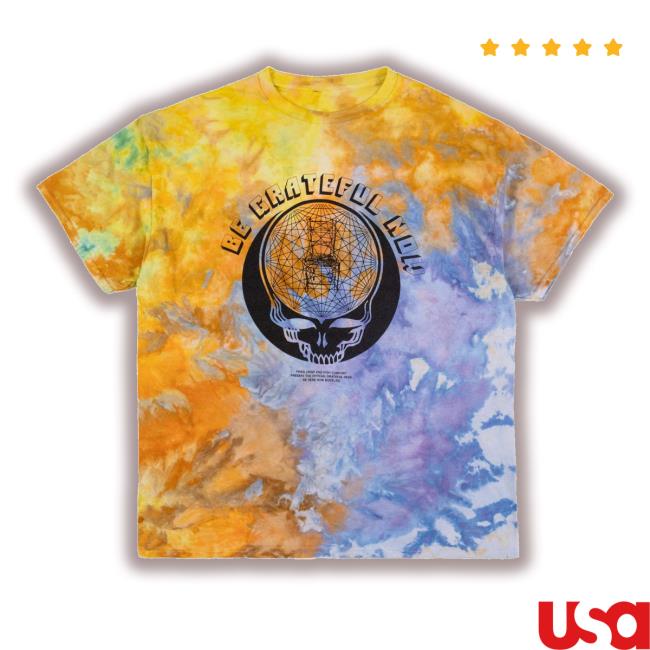 High Comfort Be Grateful Now Tie Dye Tees