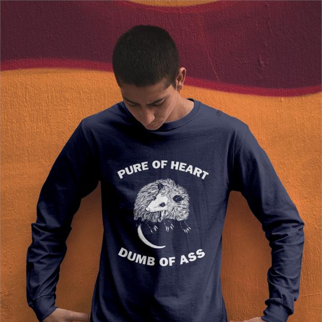 Goodshirts Pure Of Heart Dumb Of Ass Shirts Black